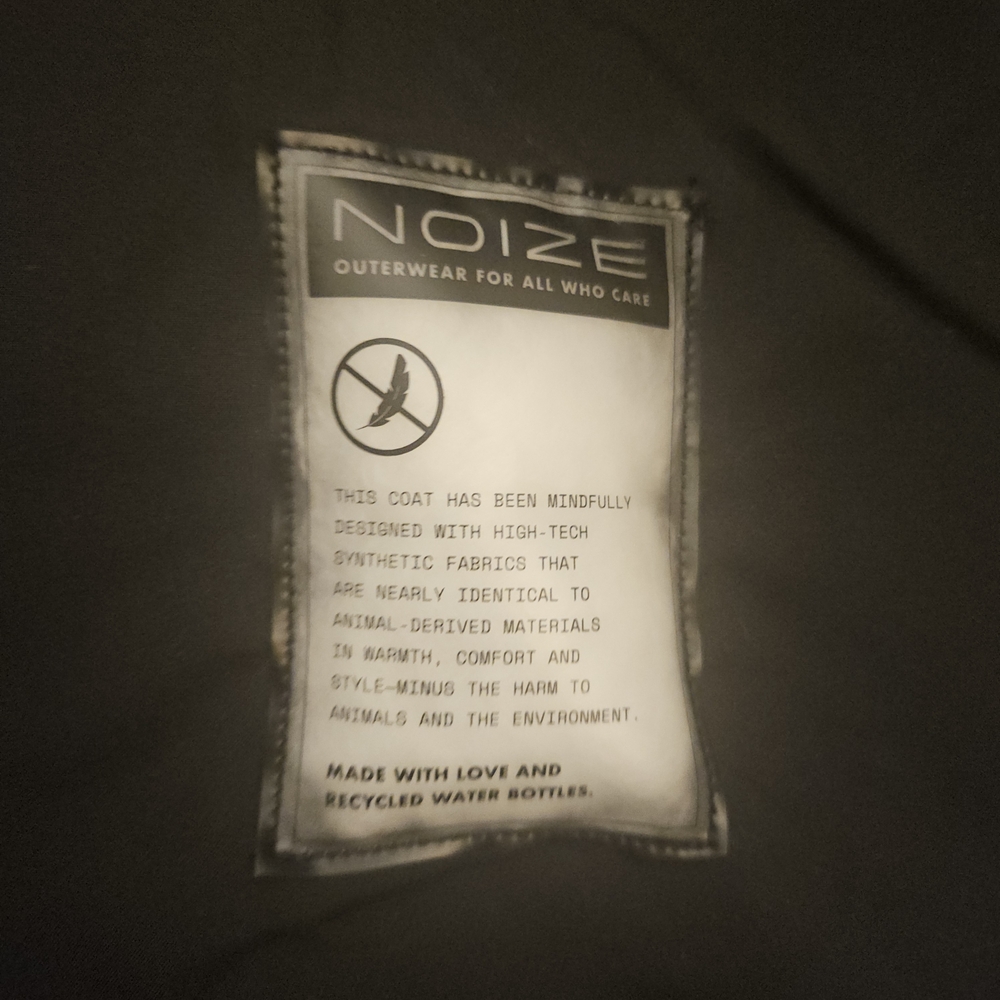 Noize Black Long Puffer Coat - Picture 10 of 11